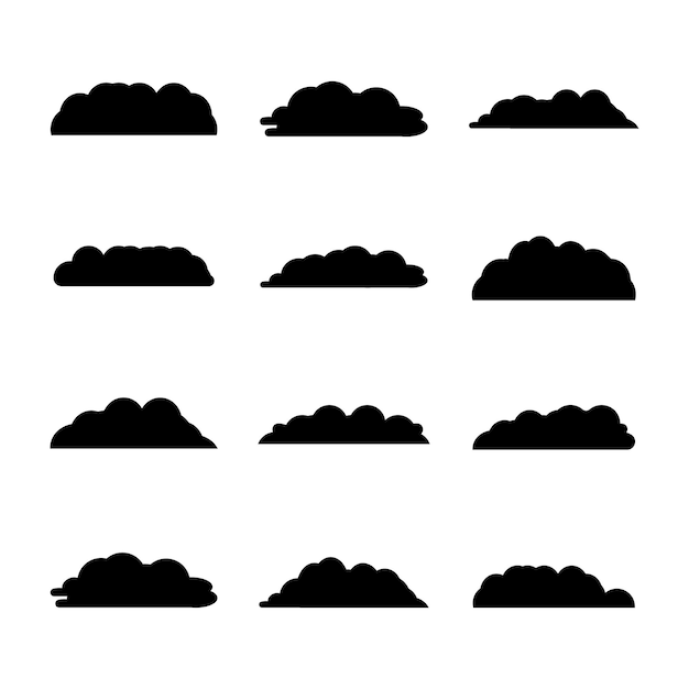 Ilustración de la forma de la nube para el diseñador