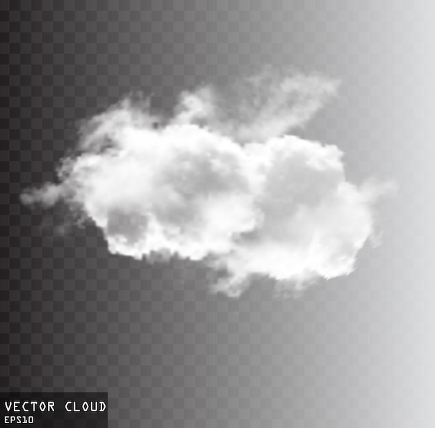 Ilustración de forma de nube vectorial