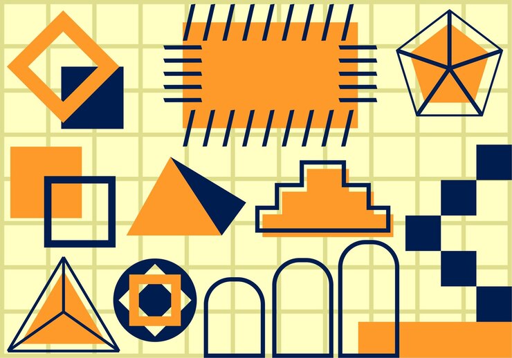 Vector ilustración de las formas geométricas de fondo