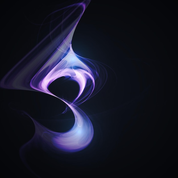Ilustración fractal futurista de fondo mágico abstracto