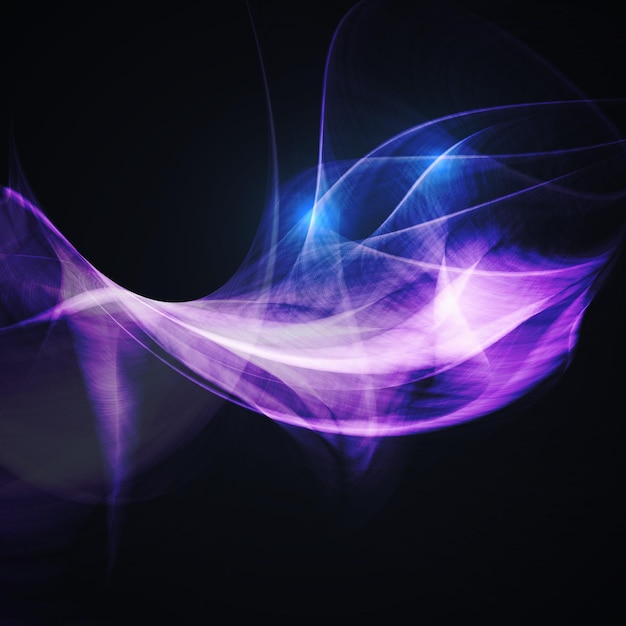 Ilustración fractal futurista de fondo mágico abstracto