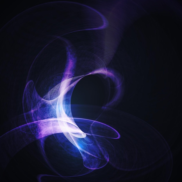 Ilustración fractal futurista de fondo mágico abstracto