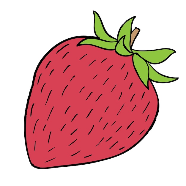 Ilustración de fresa vector activo