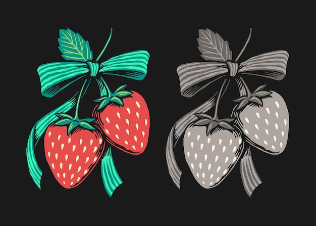 Ilustración de las fresas gemelas