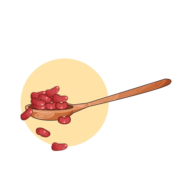 Ilustración de frijol rojo