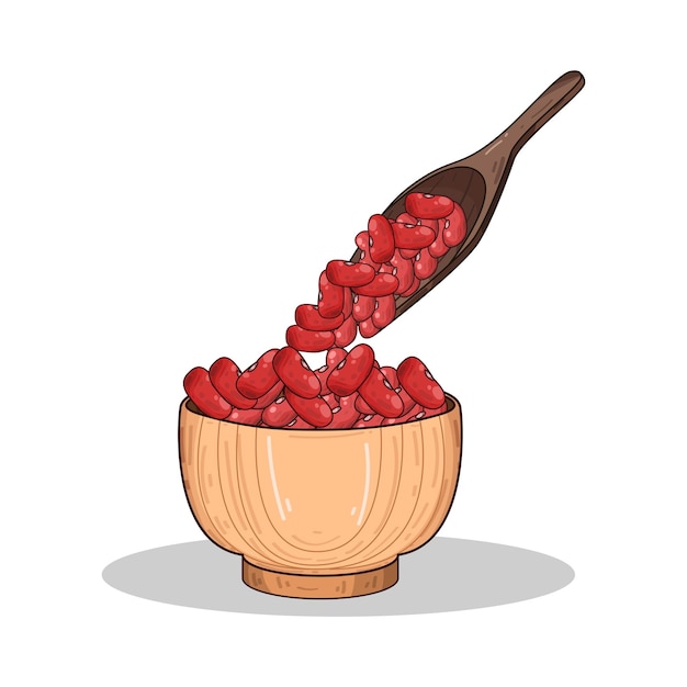 Ilustración de los frijoles