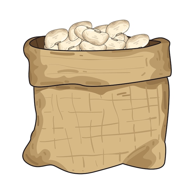 Ilustración de los frijoles