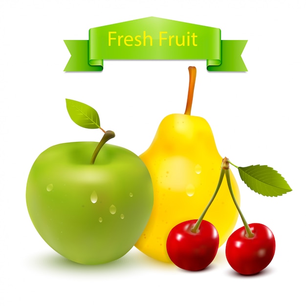 Ilustración de fruta fresca