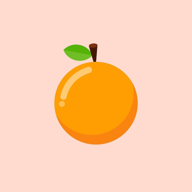 Vector ilustración de la fruta de la naranja