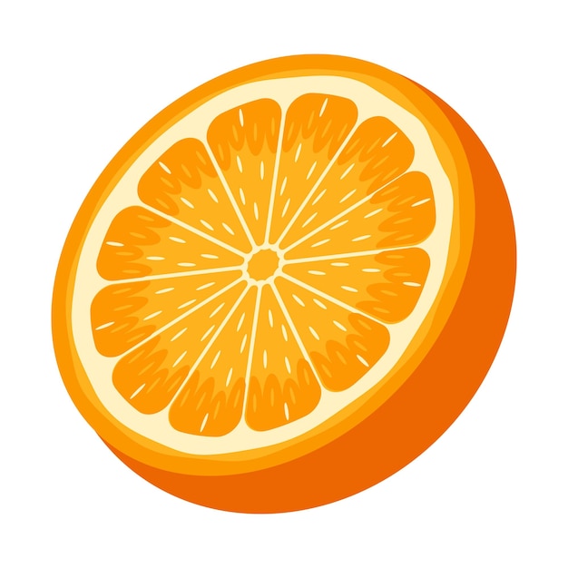 Ilustración de la fruta de la naranja