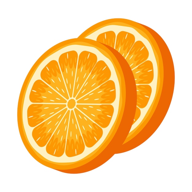 Ilustración de la fruta de la naranja