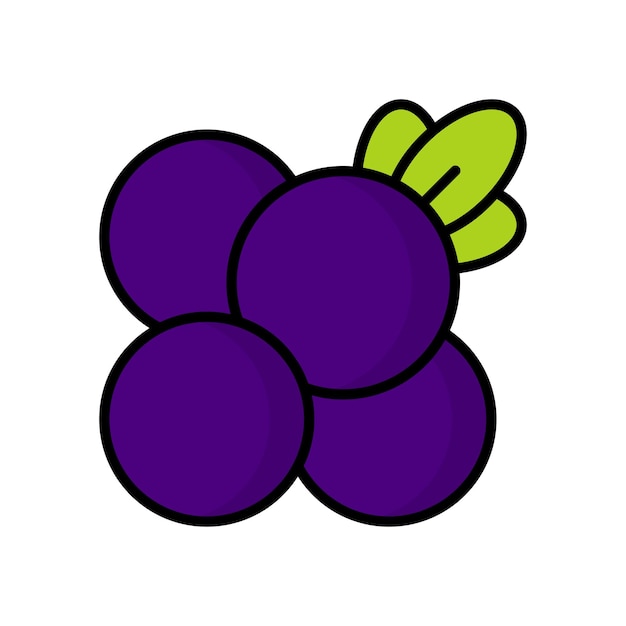 Ilustración de una fruta tropical