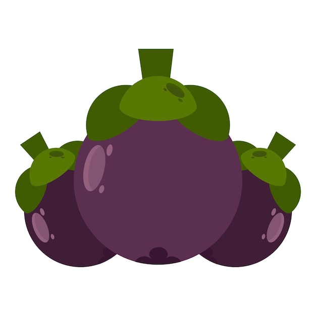 Ilustración de la fruta trpical del mango en fondo blanco