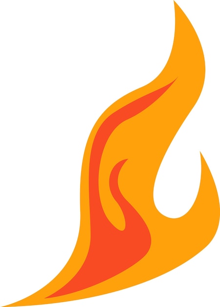 Vector ilustración de fuego ardiente