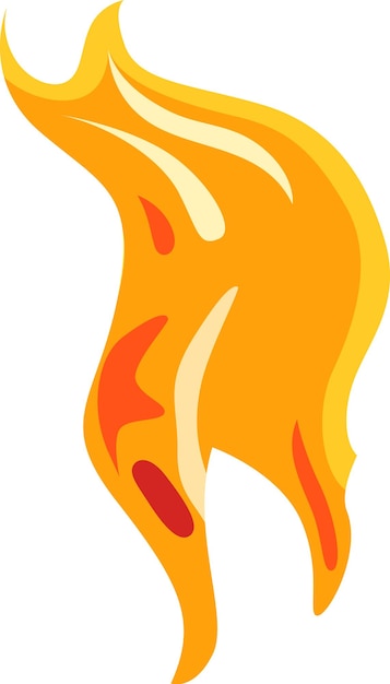 Vector ilustración de fuego ardiente