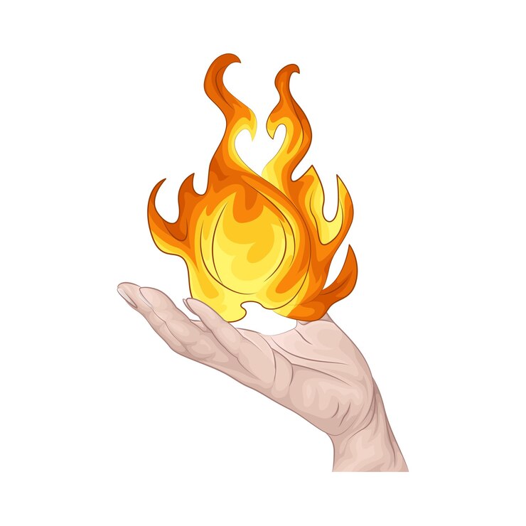 Vector ilustración del fuego