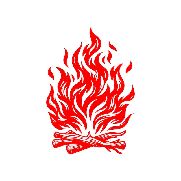 Vector ilustración de fuego