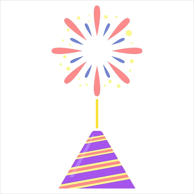 Ilustración de fuegos artificiales