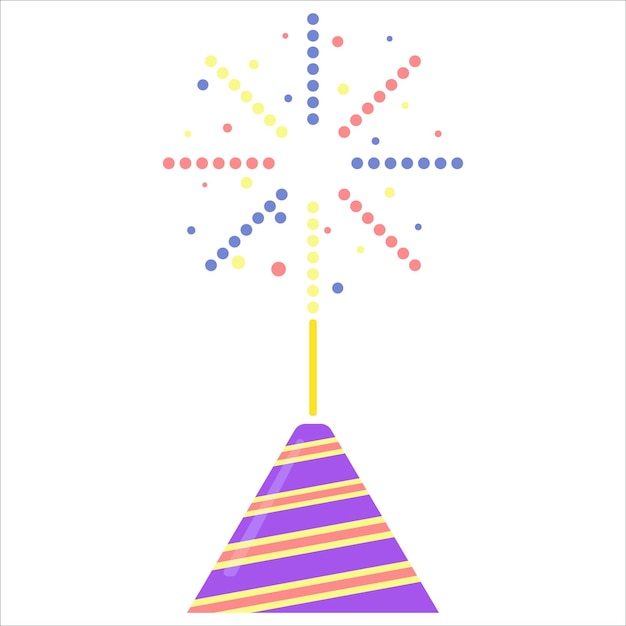 Ilustración de fuegos artificiales