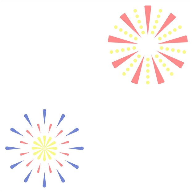 Ilustración de fuegos artificiales