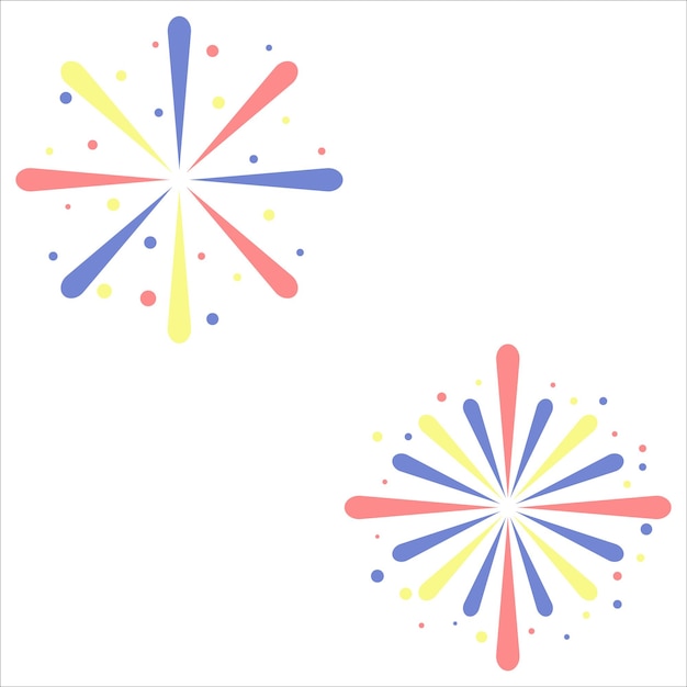 Ilustración de fuegos artificiales