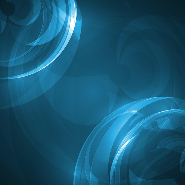Ilustración futurista de fondo de onda azul abstracta