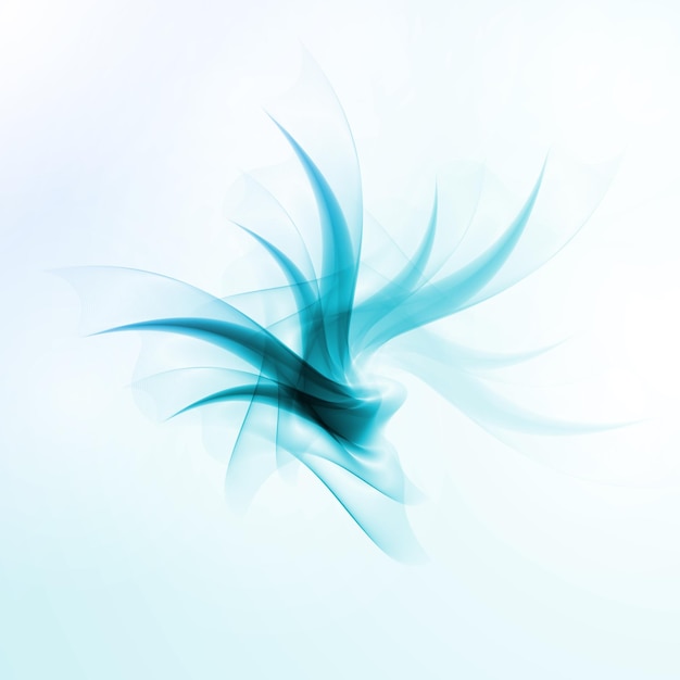 Ilustración futurista de fondo de onda azul abstracta