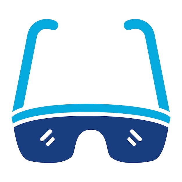 Ilustración de las gafas duotónicas del científico