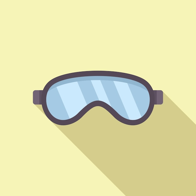 Ilustración de gafas de seguridad sobre fondo amarillo