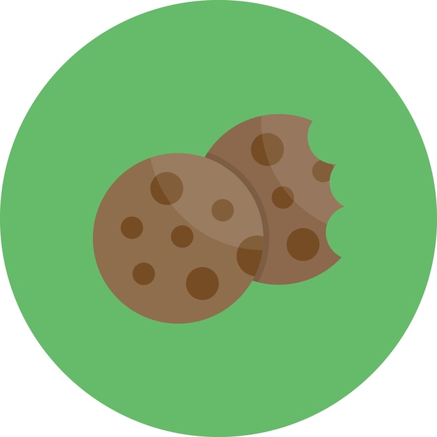 Ilustración de las galletas planas