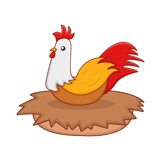 Ilustración de un gallo