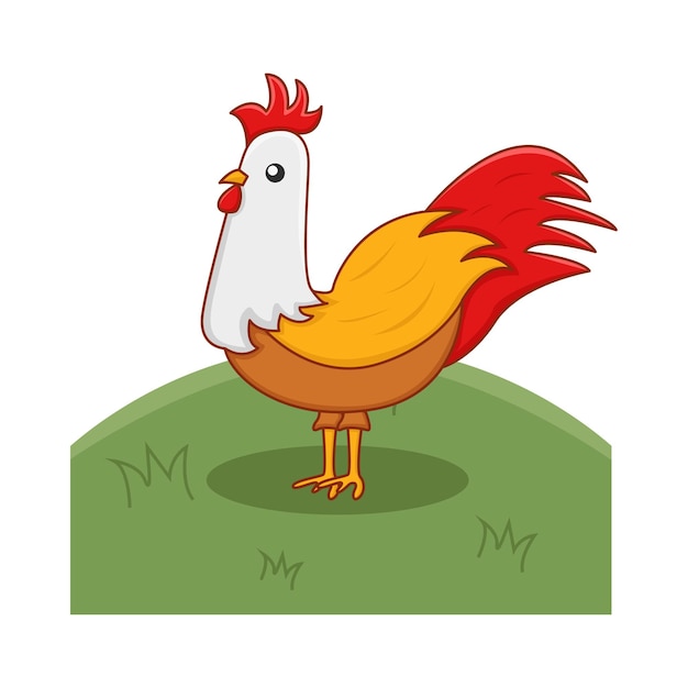 Ilustración de un gallo