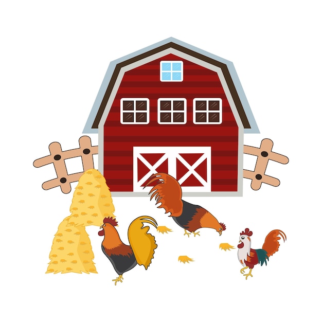 Ilustración de un gallo