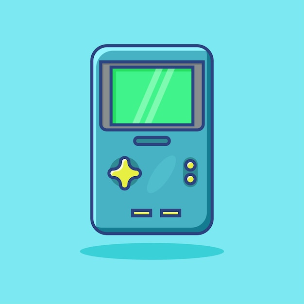 Ilustración para el Game Boy Old Vector Simple