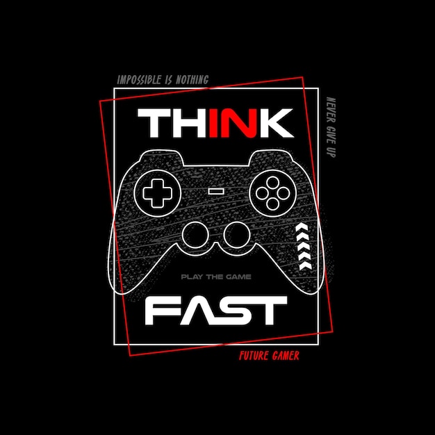 Ilustración de gamepad de joysticks vectoriales con eslogan de siguiente nivel para estampados de camisetas y otros usos