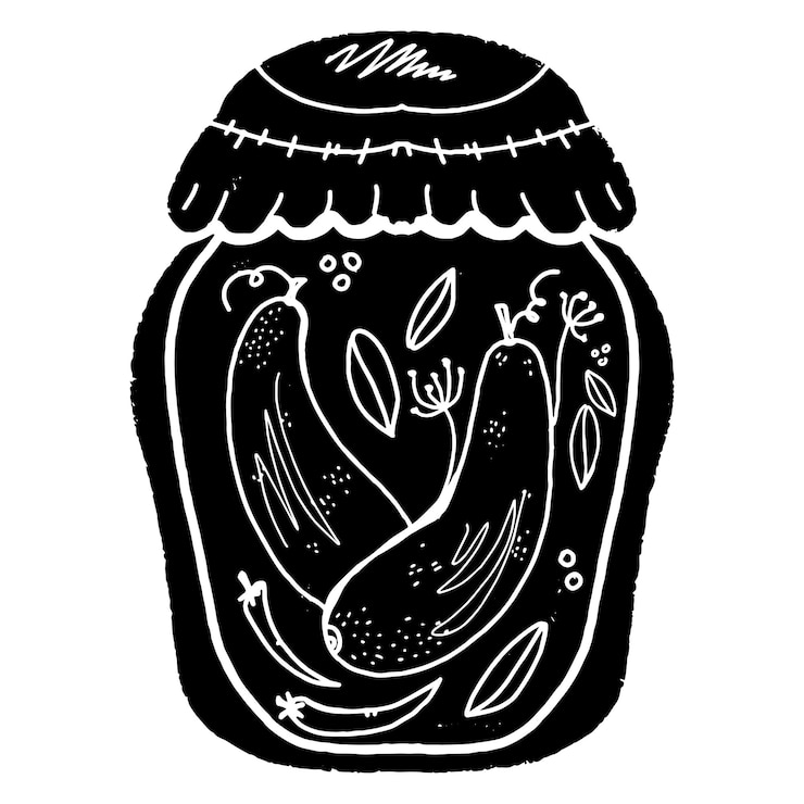 Vector ilustración de garabato de textura de ajo contorno negro con elemento de color para el diseño dibujo vectorial