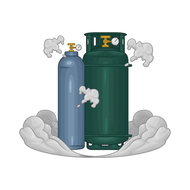 Vector ilustración de gas