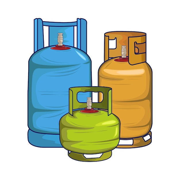 Vector ilustración de gas