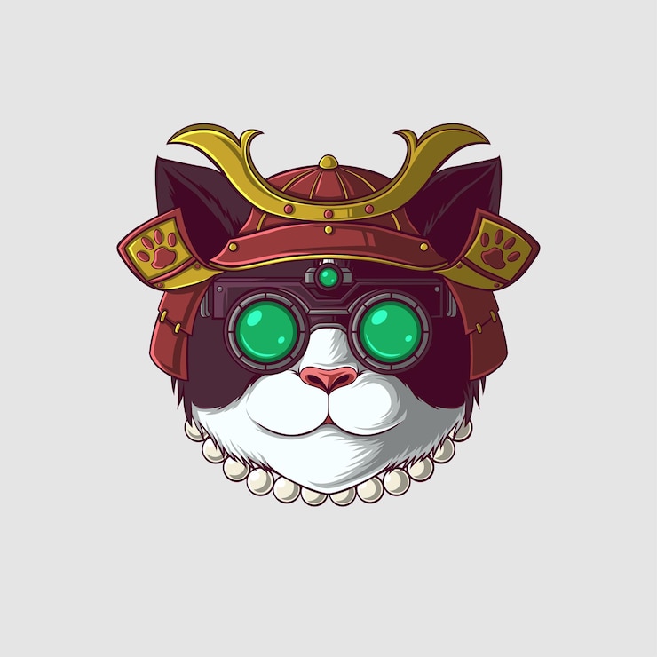Vector ilustración de gato en un estilo lindo