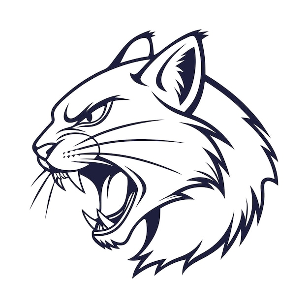 Ilustración de un gato lobo