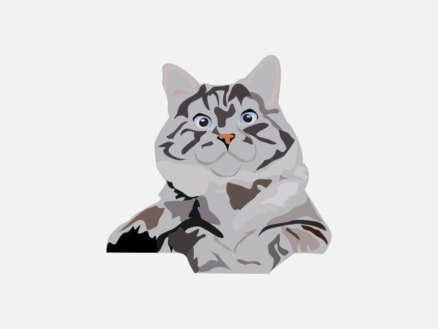 Vector ilustración de gato vectorial libre