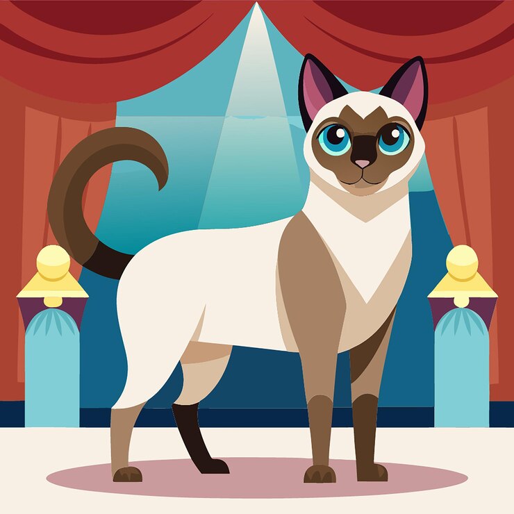 Vector ilustración de un gato