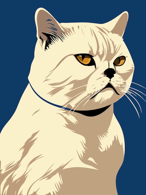 Vector ilustración del gato