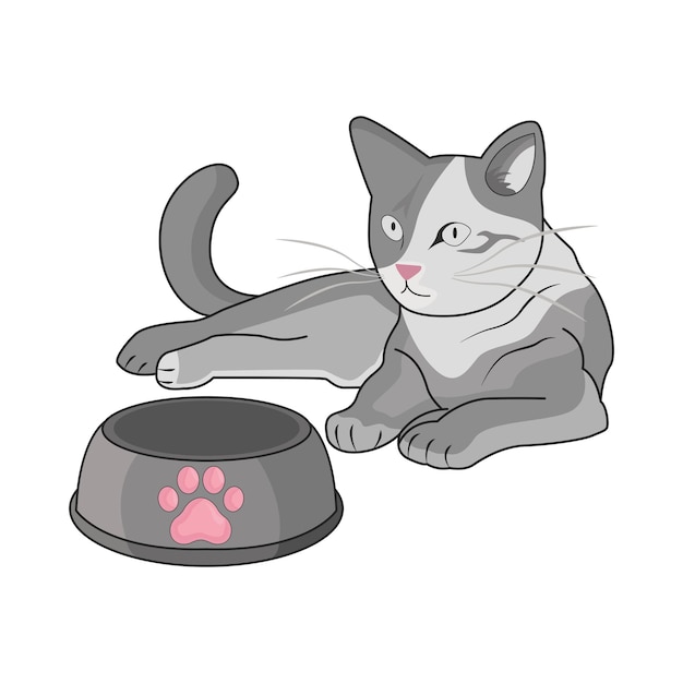 Ilustración de un gato
