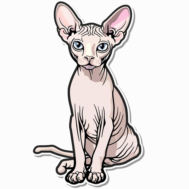 Vector ilustración de un gato