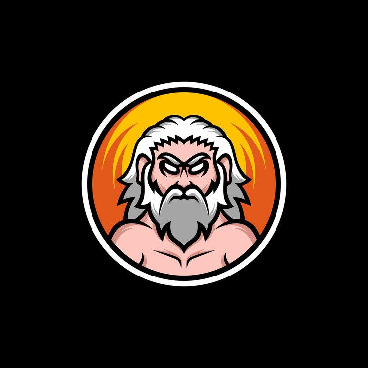Vector ilustración genial de zeus
