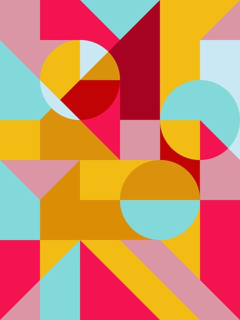 Ilustración geométrica abstracta vintage Perfecta para pinturas, carteles, vallas publicitarias o portadas