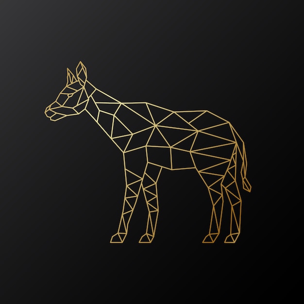 Ilustración geométrica de Okapi del vector.