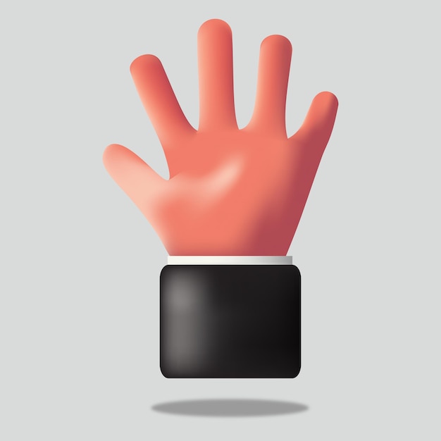 Ilustración del gesto de la mano