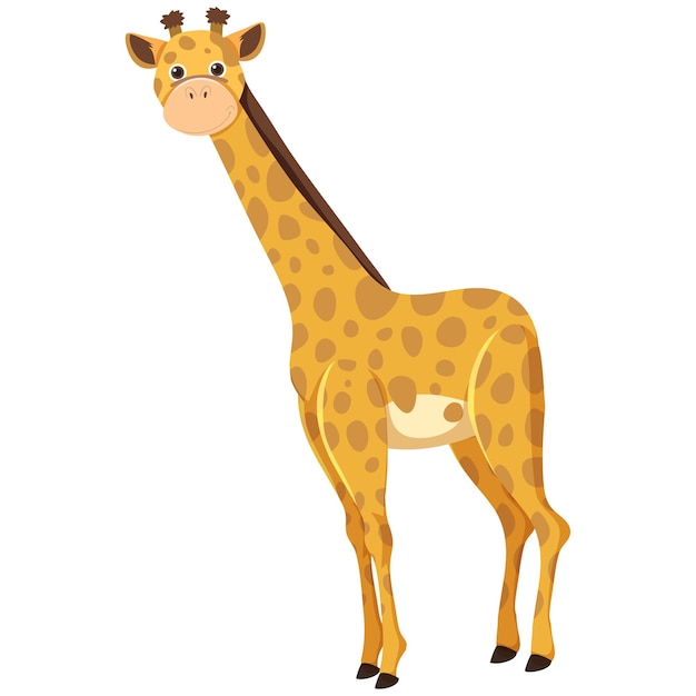 Ilustración de una girafa muy bonita